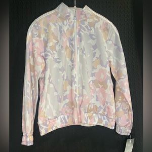 Adidas kids girls XL NWT Pink and Purple Camo Zipup Jacket